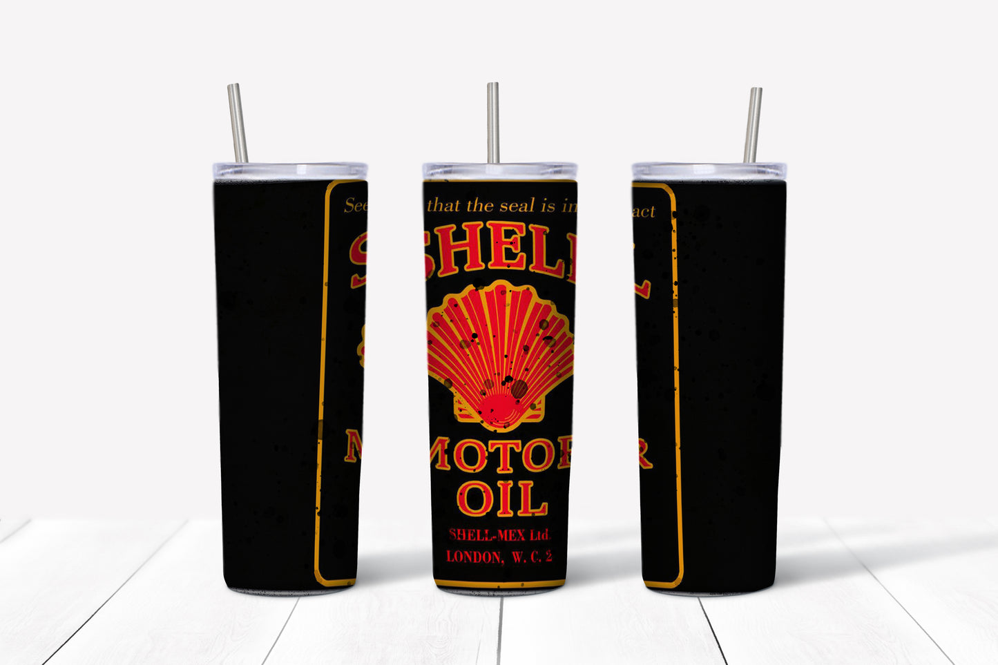 Shell Motor Oil Tumbler
