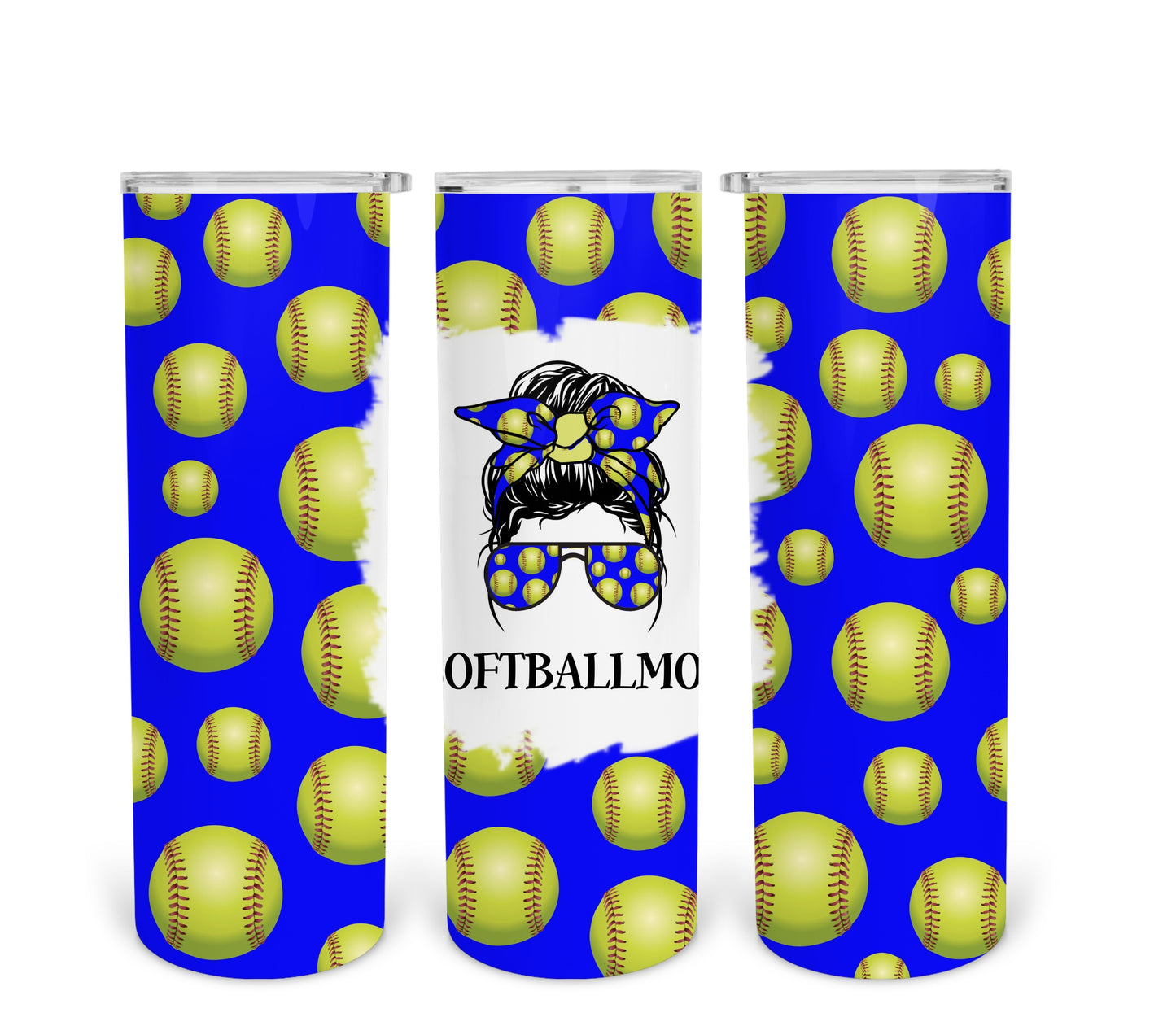 Softball mom life tumbler