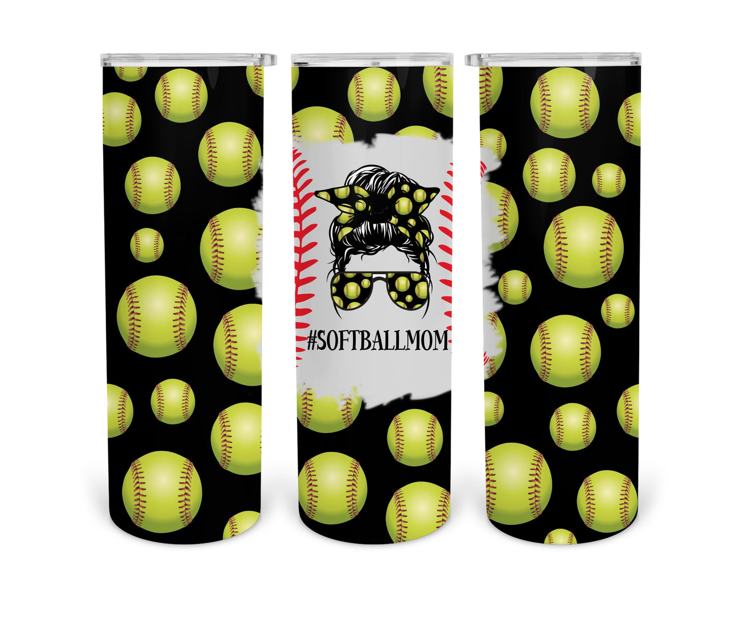 Softball mom life tumbler