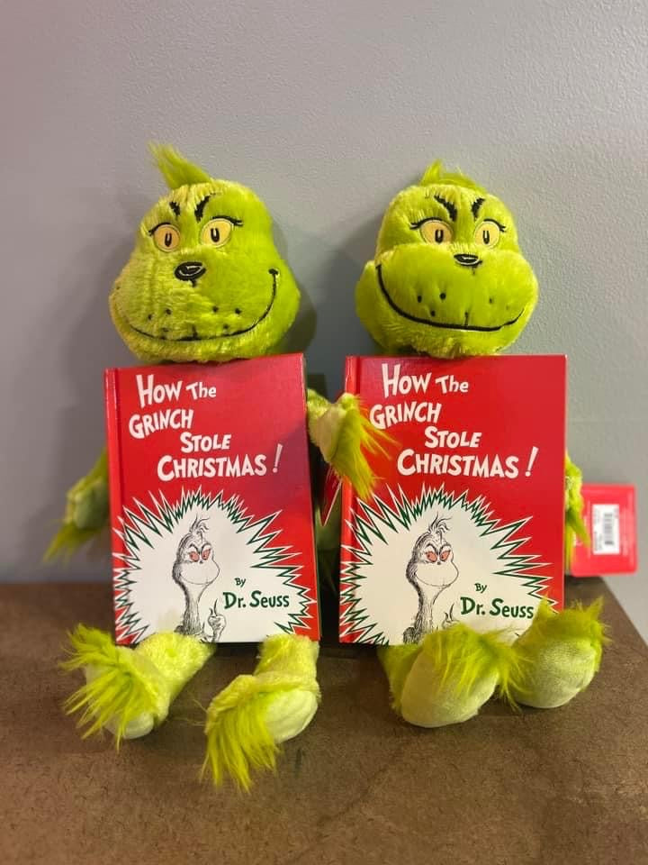 How the Grinch stole Christmas plush doll & book