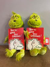 Load image into Gallery viewer, How the Grinch stole Christmas plush doll &amp; book
