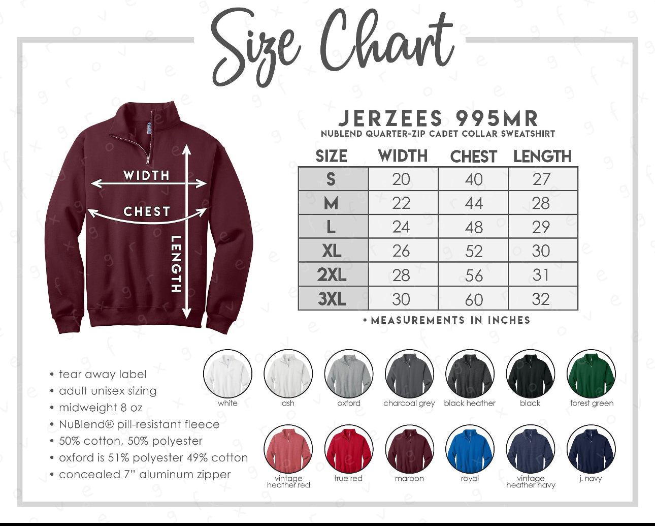 Logo quarter zip crew neck