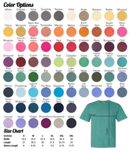 Load image into Gallery viewer, LET THEM embroidered comfort color tee
