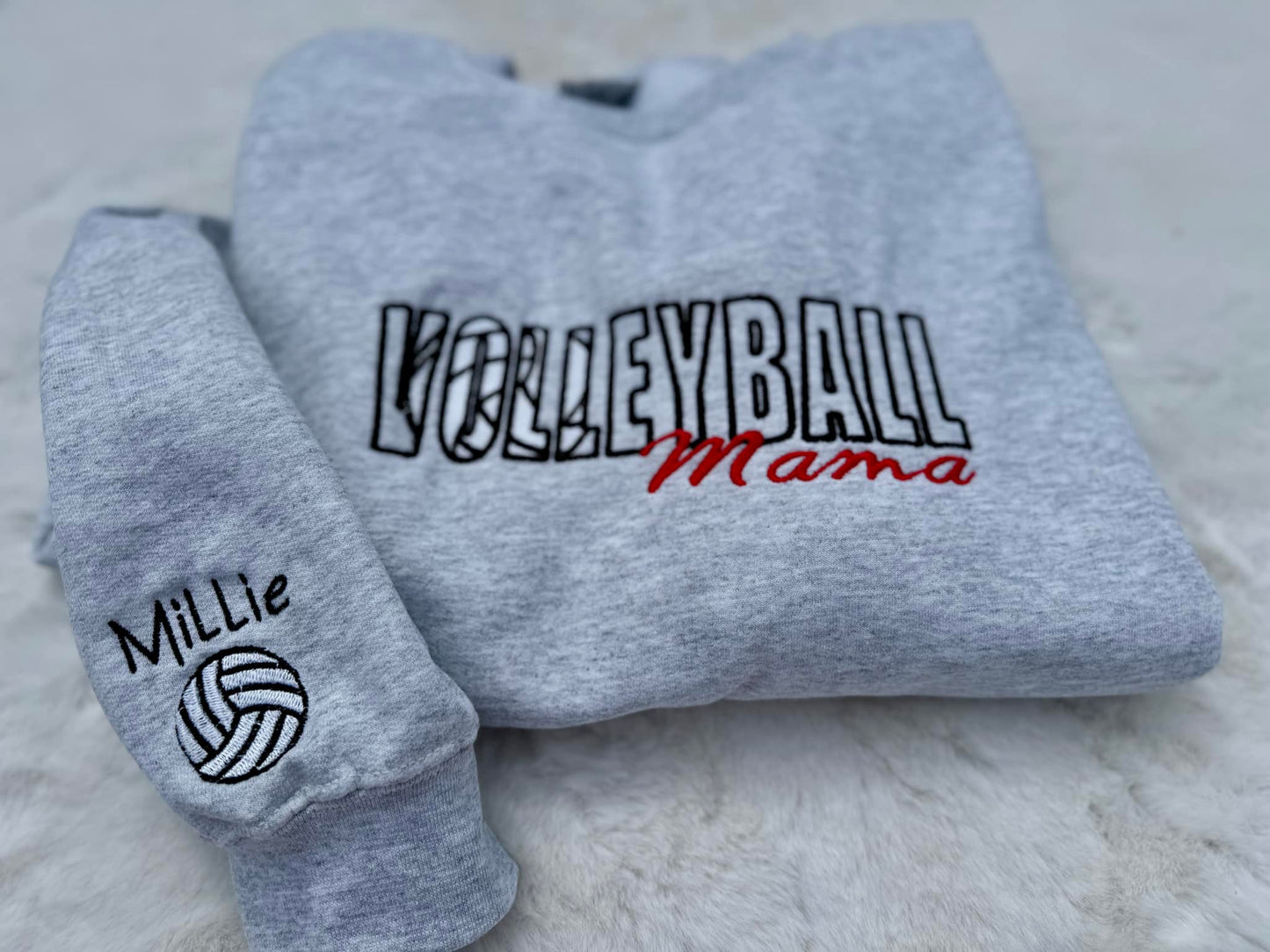 Volleyball Mama Crew- Name on sleeve optional