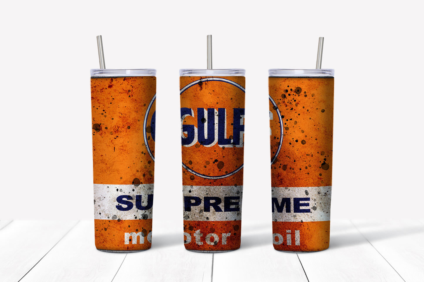 Vintage Gulf Supreme oil Tumbler