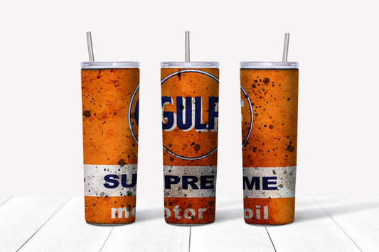 Vintage Gulf Supreme oil Tumbler