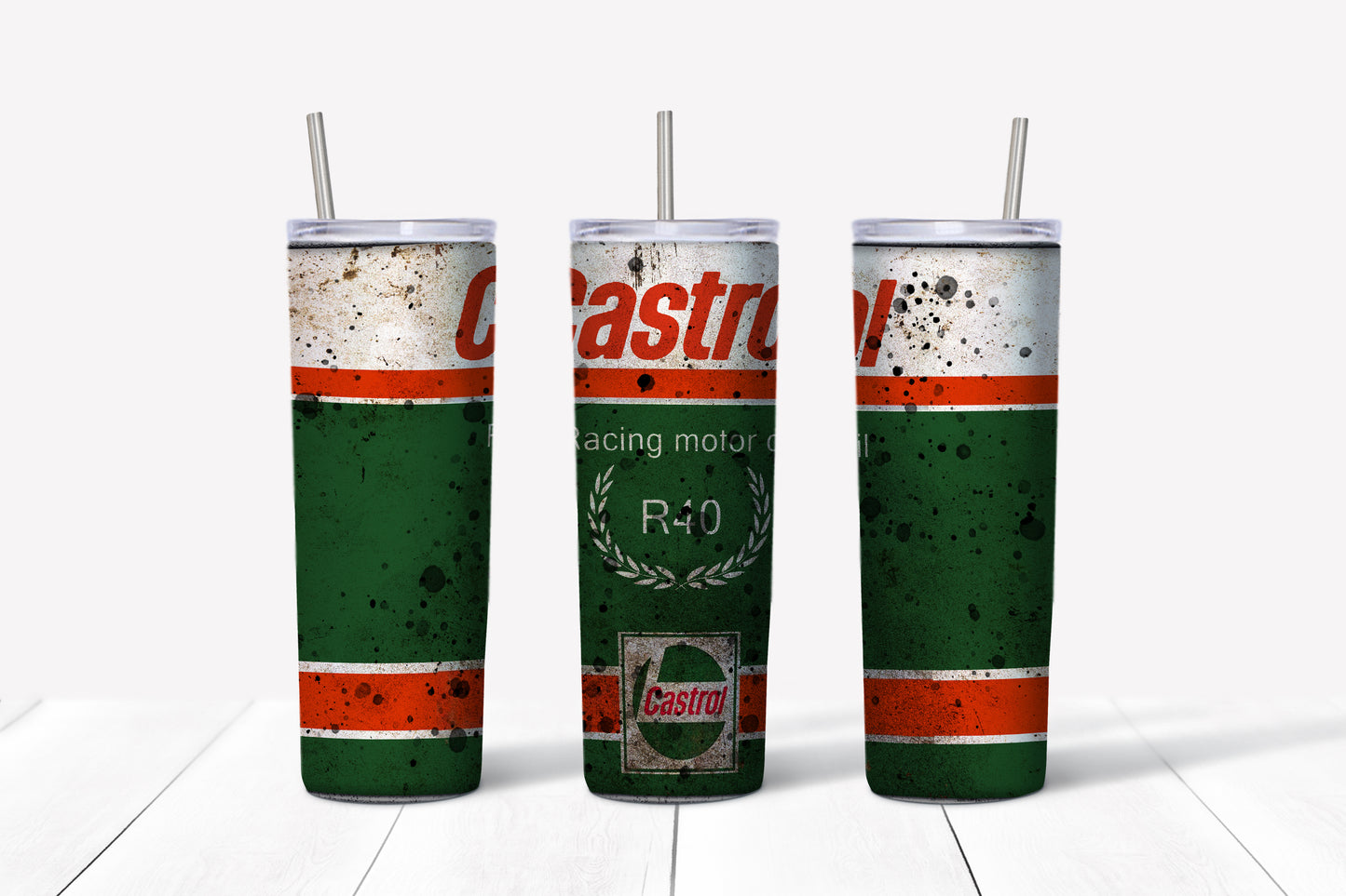 Vintage Castrol Oil Tumbler