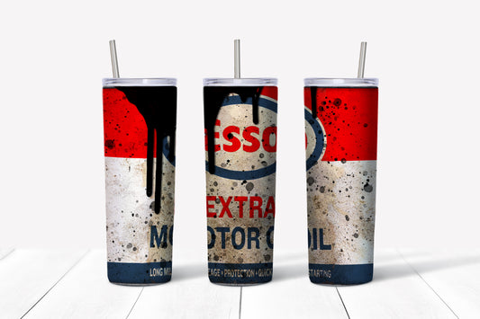 Esso extra motor oil Tumbler