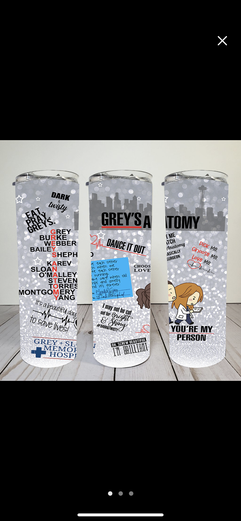 Greys Anatomy Tumbler