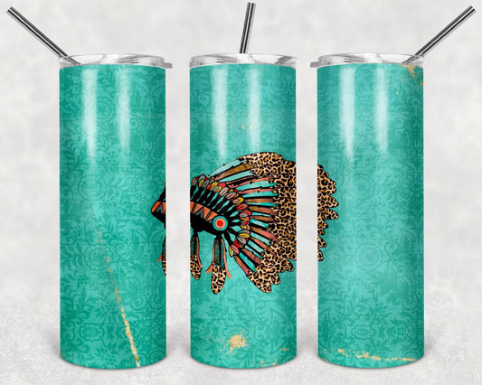 Indian teal tumbler