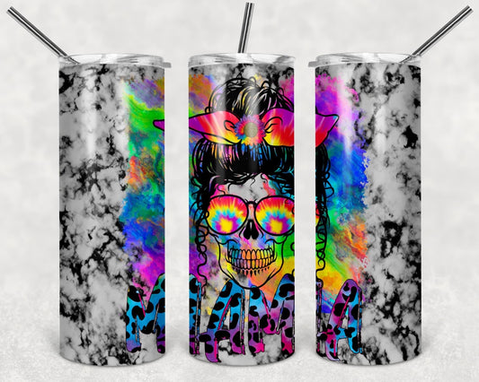 Mama skull tumbler