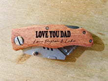 Load image into Gallery viewer, Custom engraved box cutter
