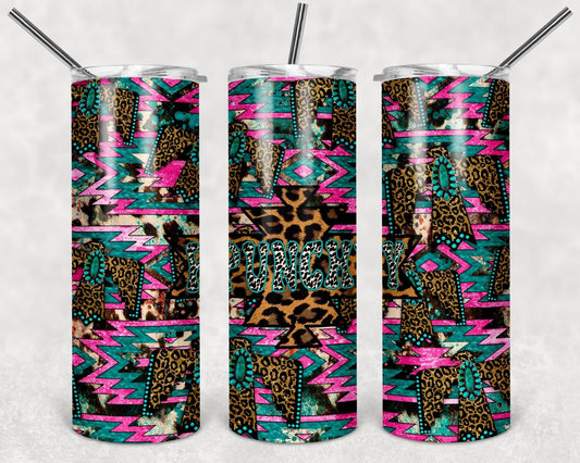 Punchy leopard tumbler