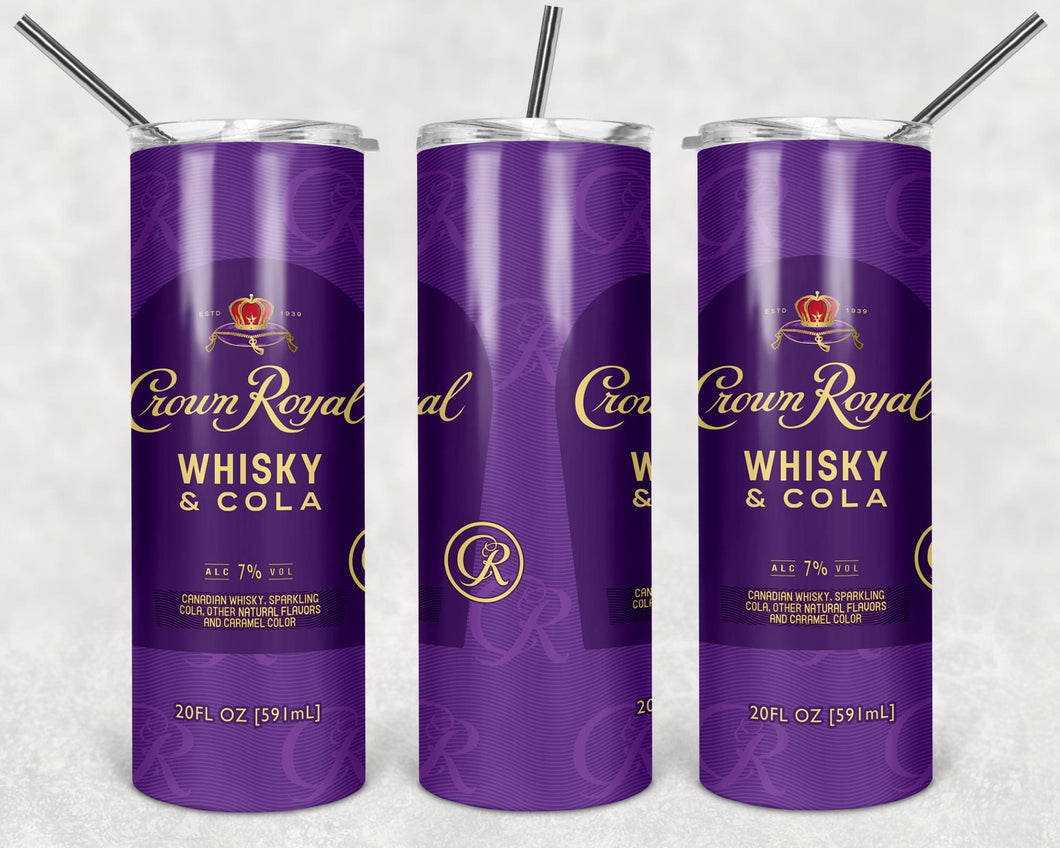 Crown whiskey and cola tumbler