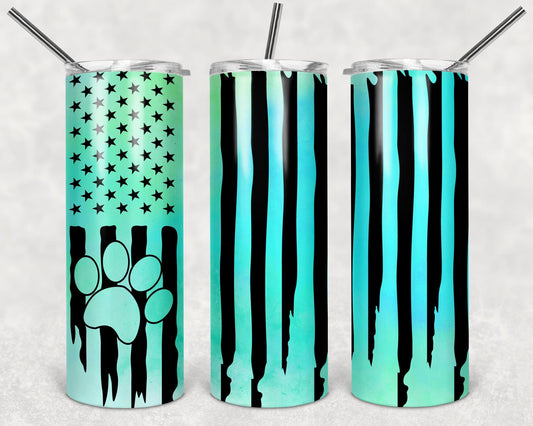 Dog flag tumbler