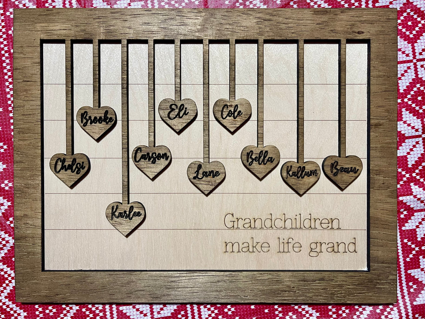 Grandchildren make life grand sign