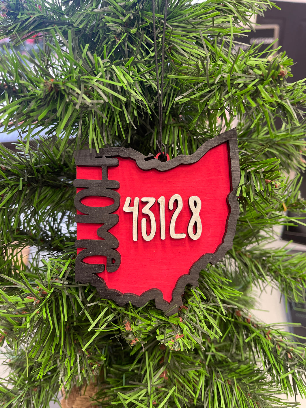 HOME- Ohio zip code ornament