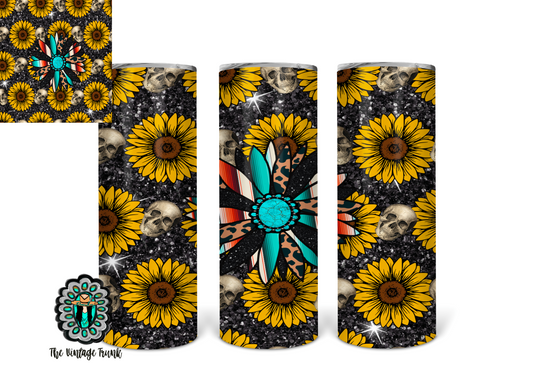 Funky sunflower  tumbler