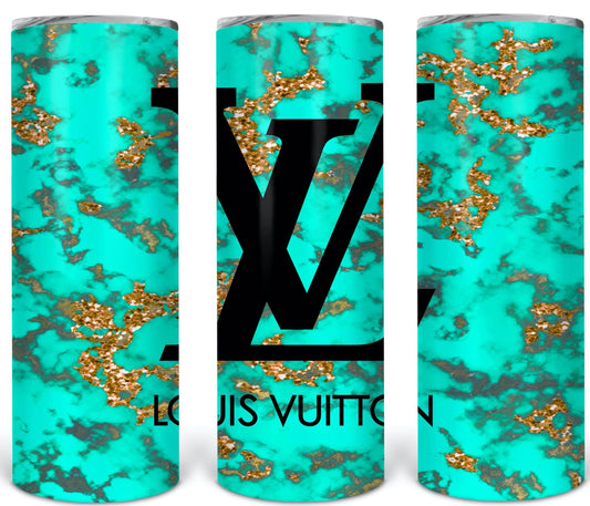 LV turquoise tumbler