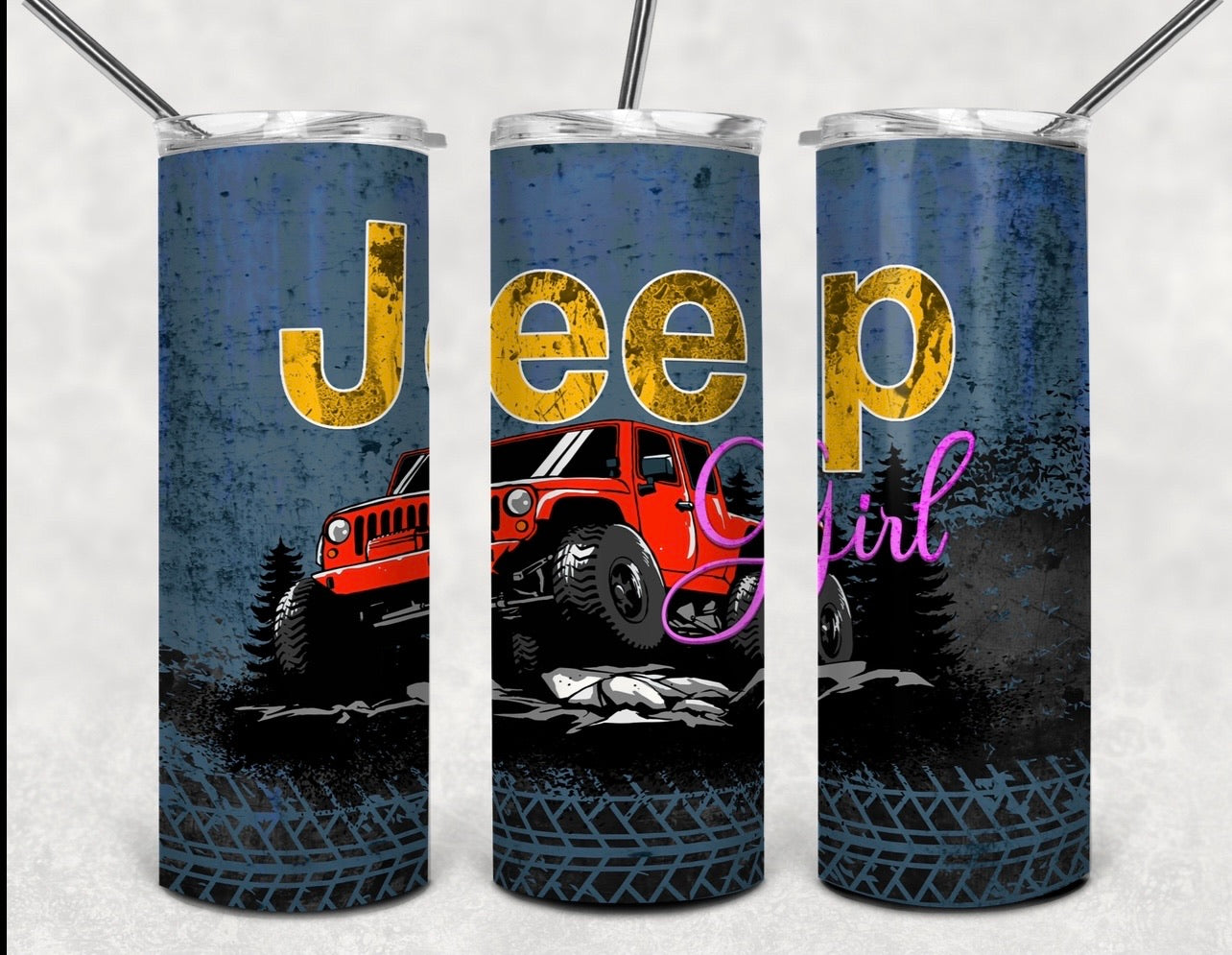 Jeep girl tumbler