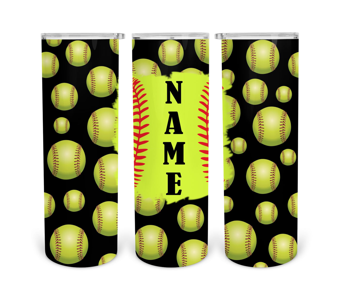 Softball tumbler