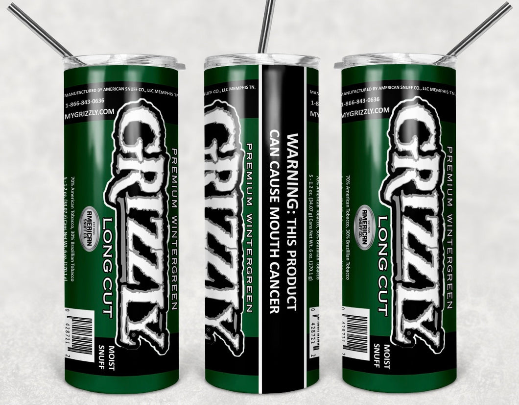 Grizzly wintergreen tumbler