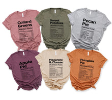 Load image into Gallery viewer, Thanksgiving family ingredient tees
