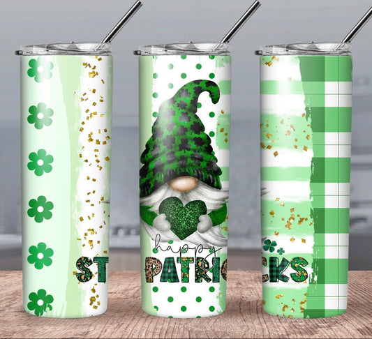 At Patrick’s day gnome tumbler