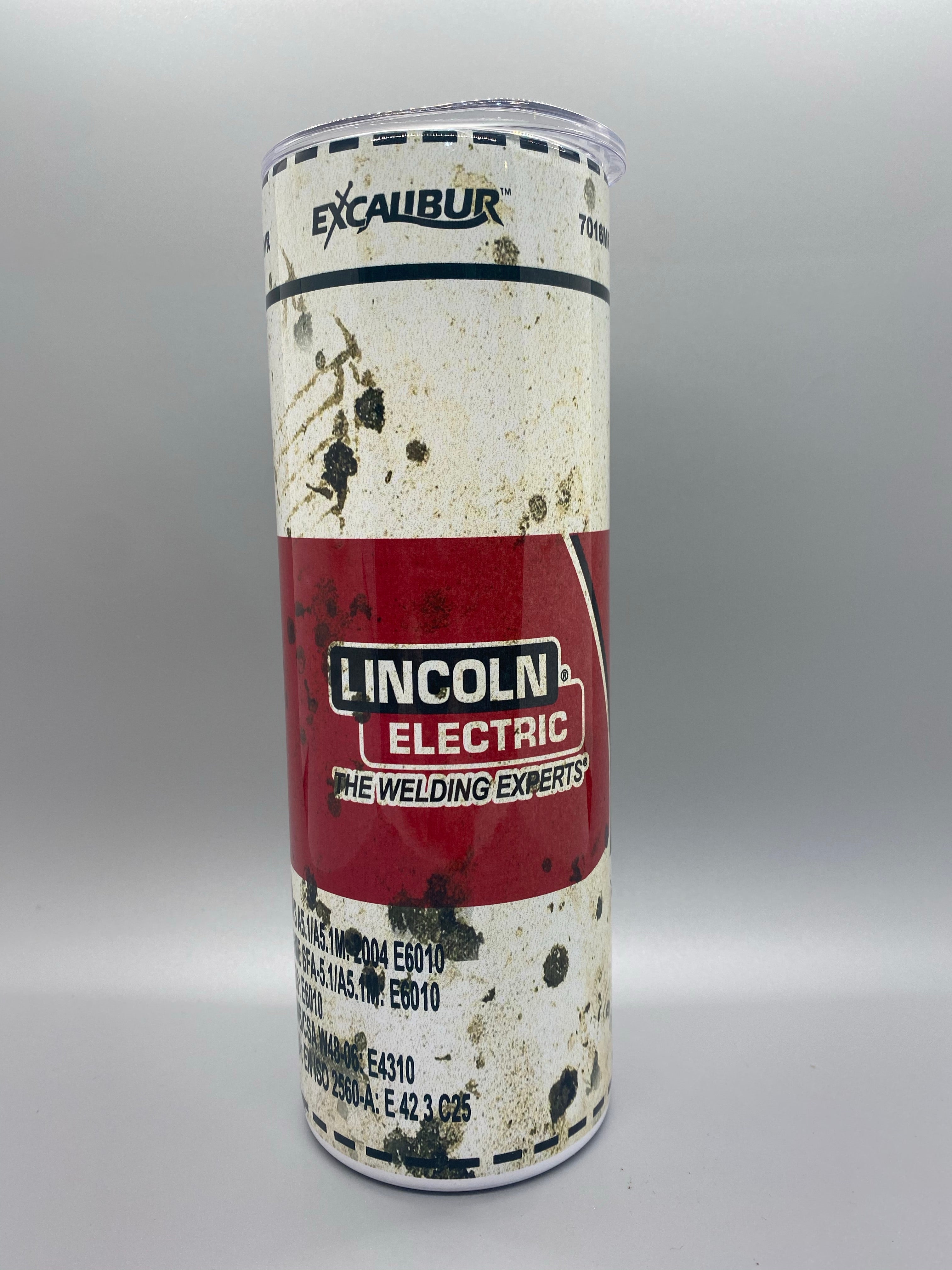 LINCOLN ELECTRIC WELDING TUMBLER! (20oz SKINNY)