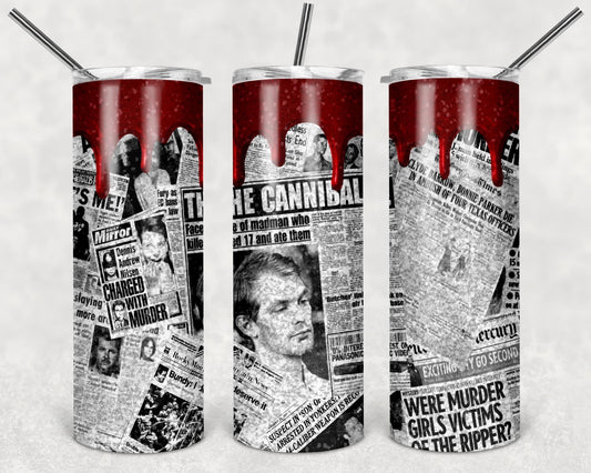 Crime news tumbler