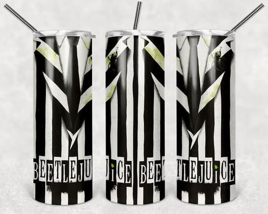 Beetle juice suit tumbler