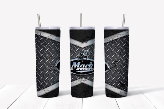 Mack diamond plate tumbler