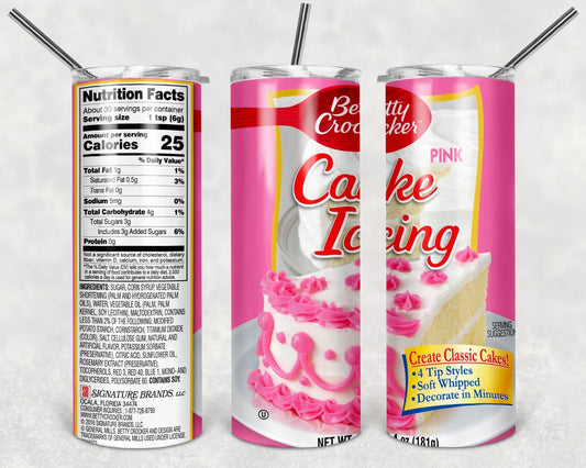 Betty Crocker cake icing tumbler