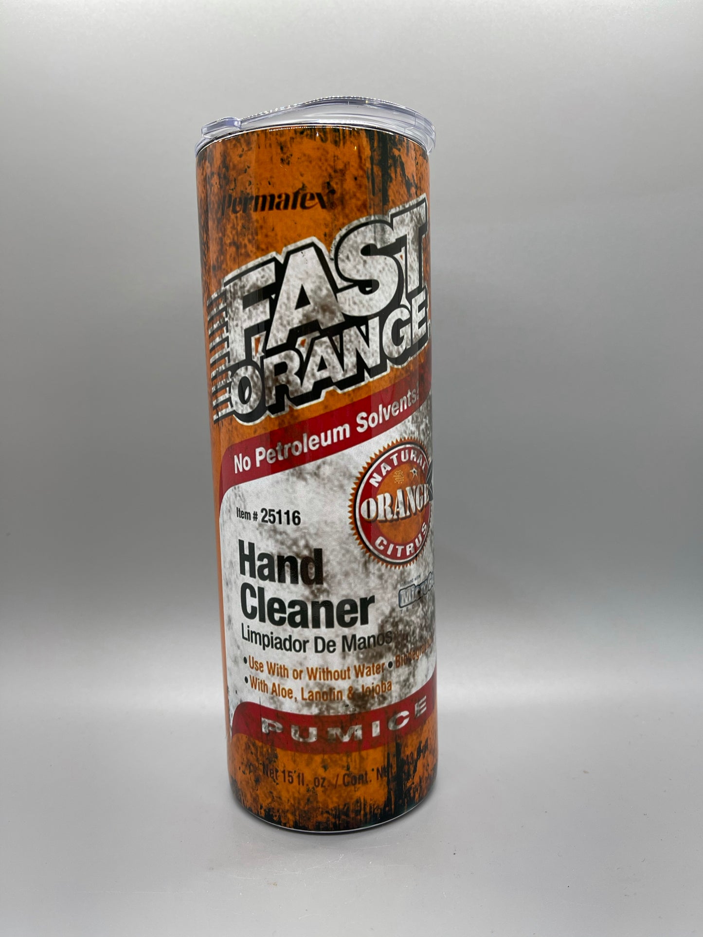 Fast Orange cleaner tumbler