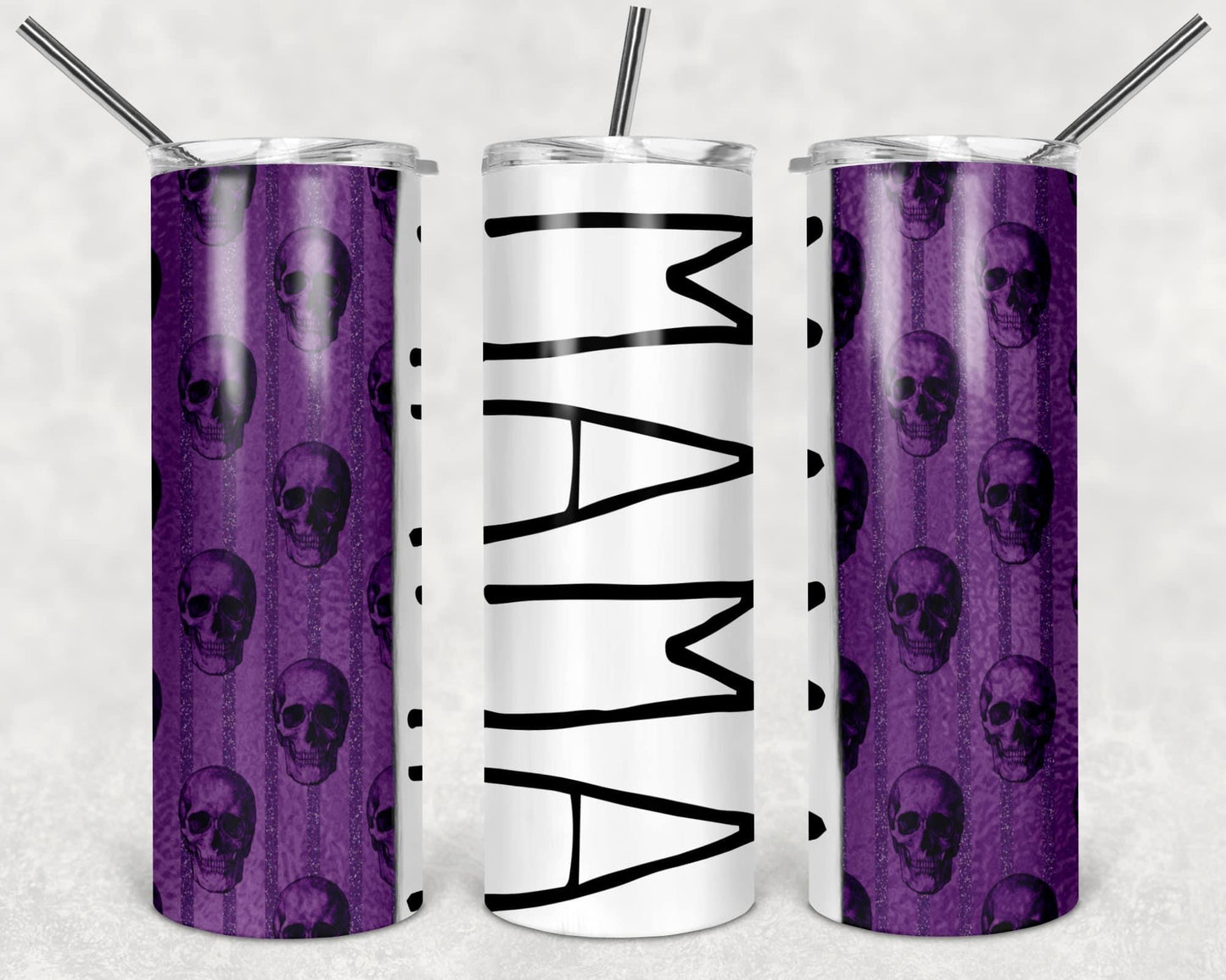 MAMA skull tumbler