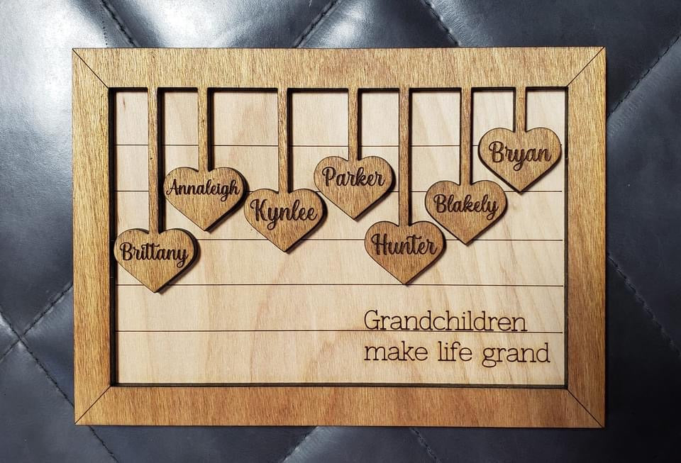 Grandchildren make life grand sign