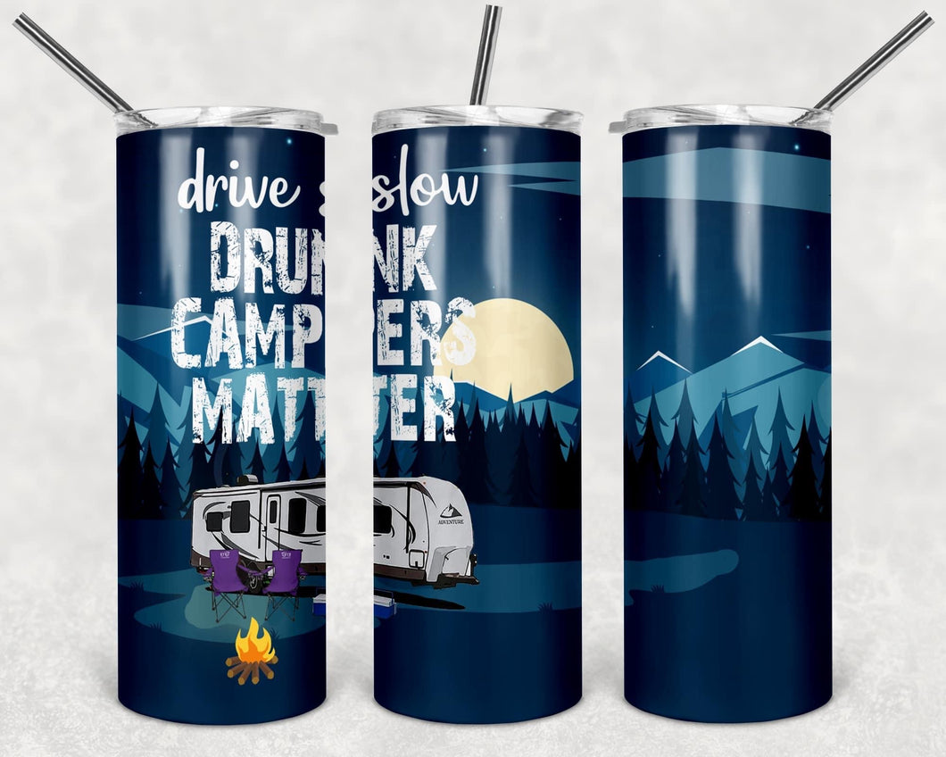 Drunk campers matter tumbler