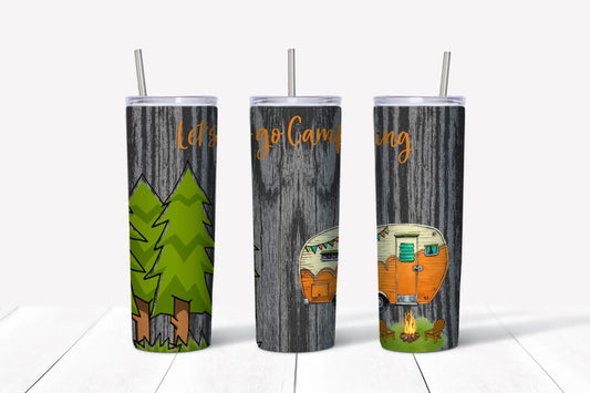 Let’s go camping tumbler