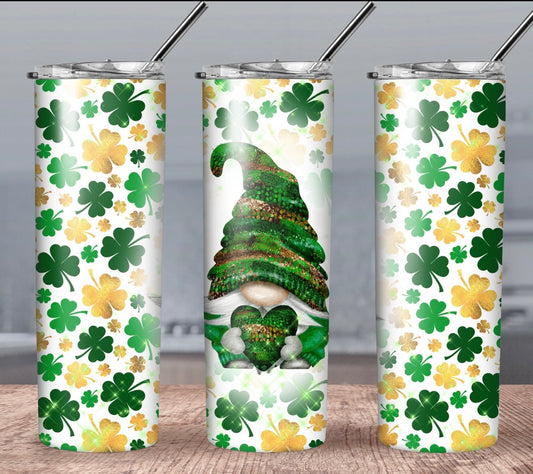 St Patrick’s day gnome 2 tumbler