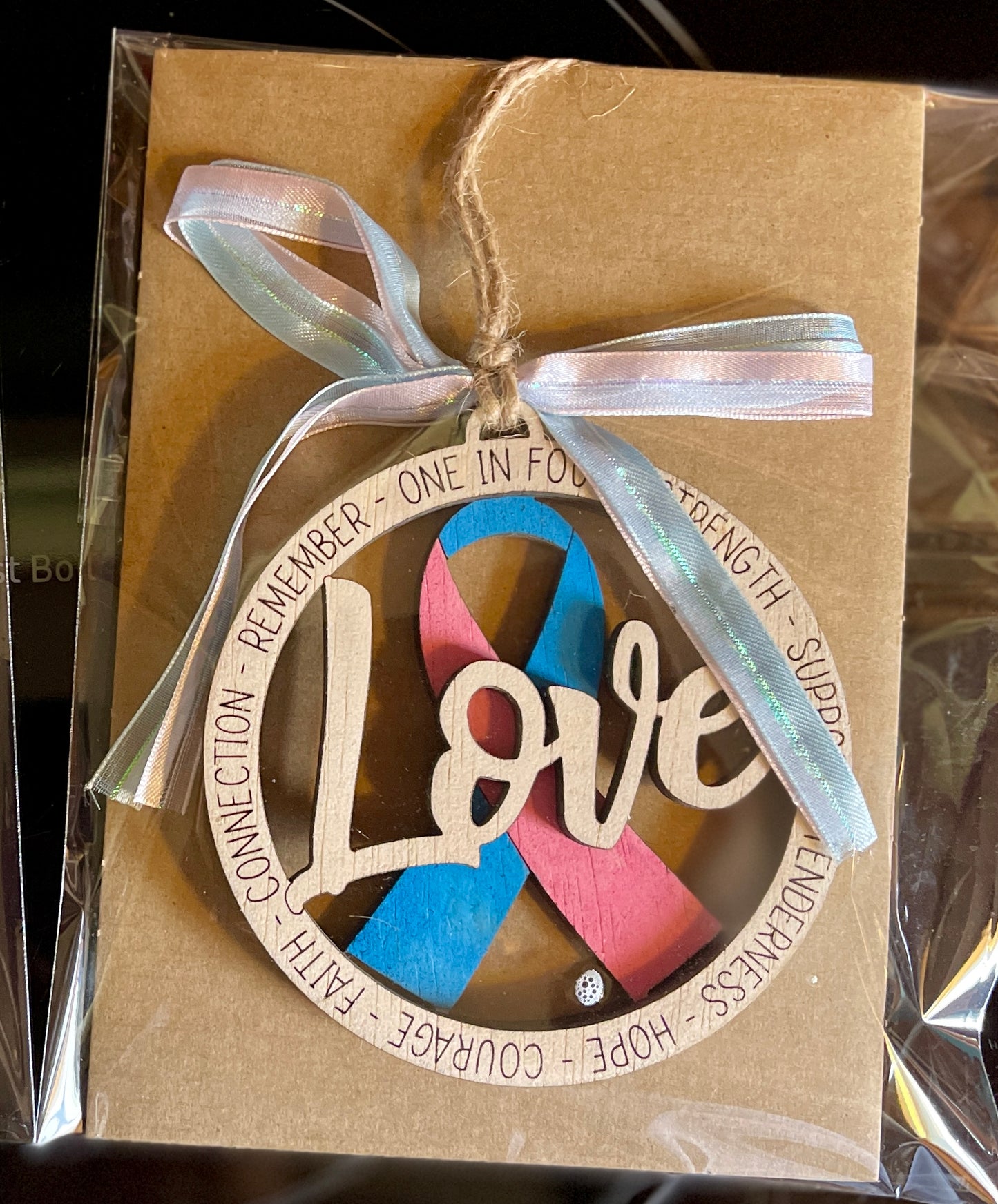 Infant loss awareness ornament/car charm