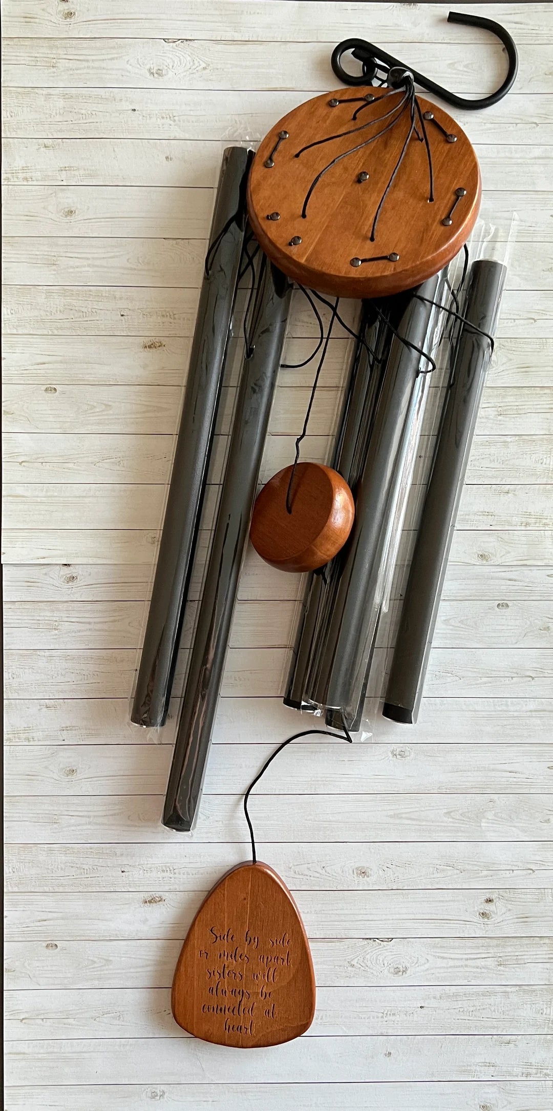 Laser engraved wind chime