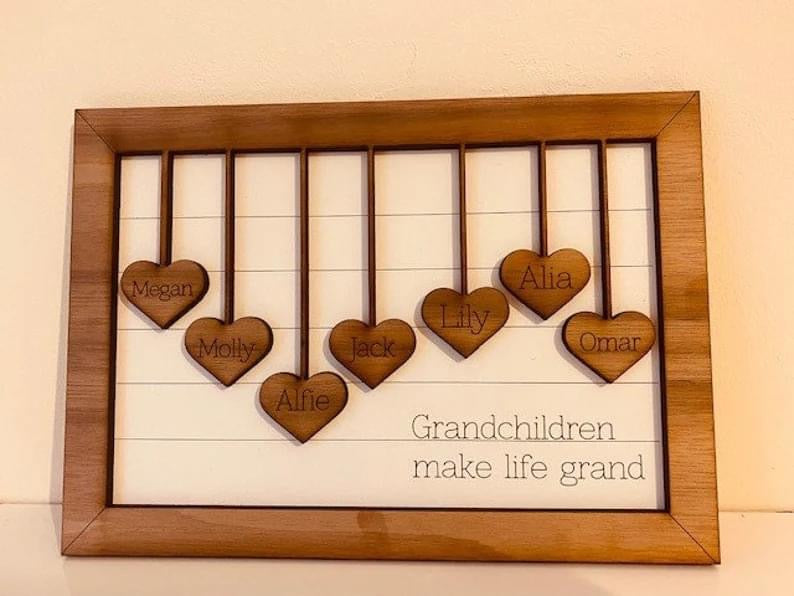 Grandchildren make life grand sign