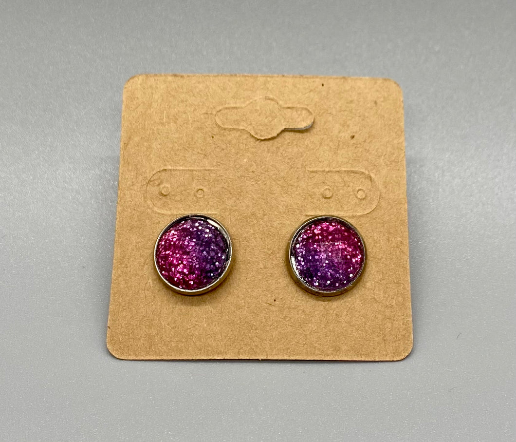 Galaxy druzy earrings
