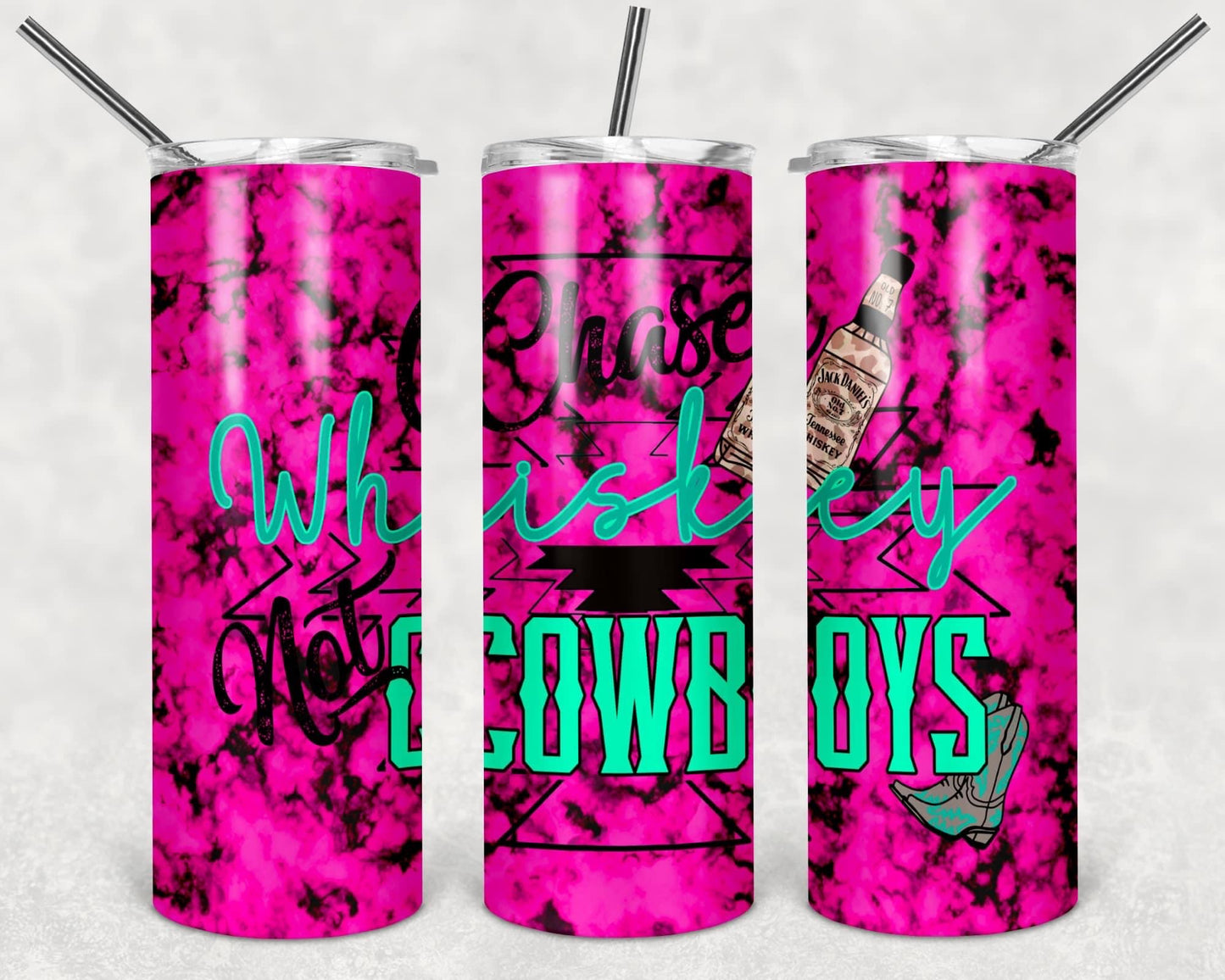 Chase whiskey not cowboys tumbler