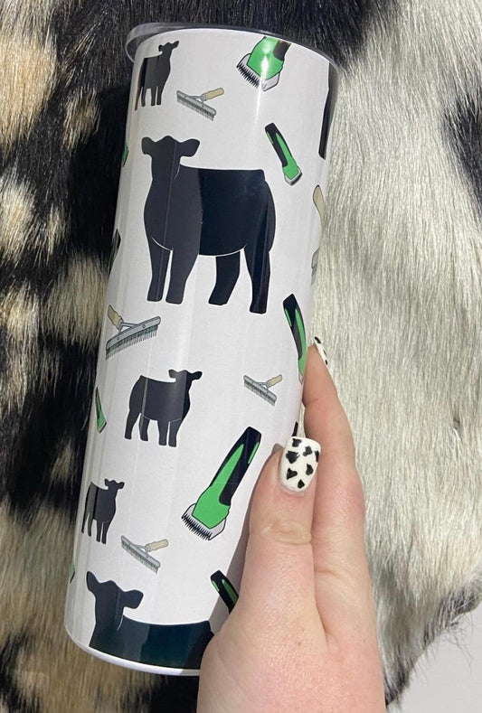 Show cattle tumbler