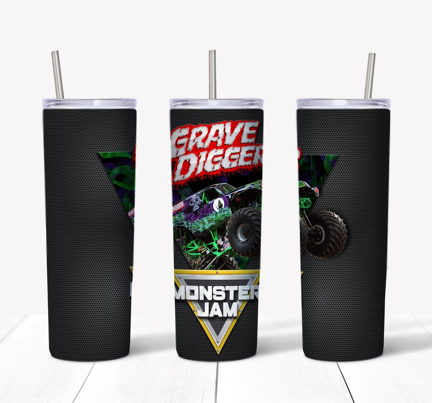 Monster jam grave digger tumbler