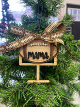 Load image into Gallery viewer, Football mama ornament/car charm
