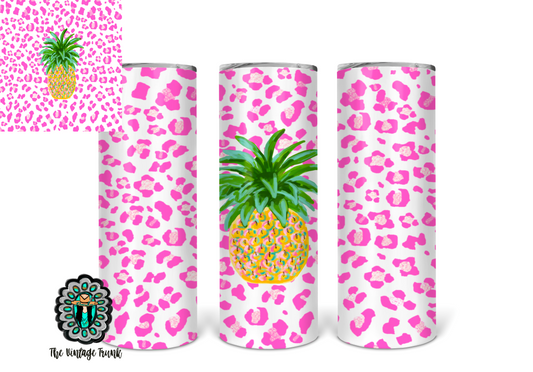 Leopard pineapple tumbler