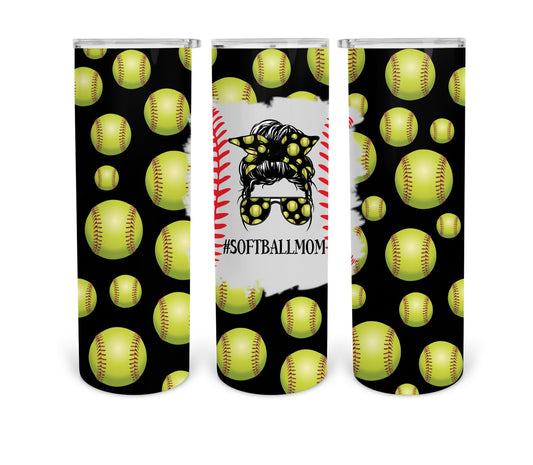 Softball mom life  tumbler